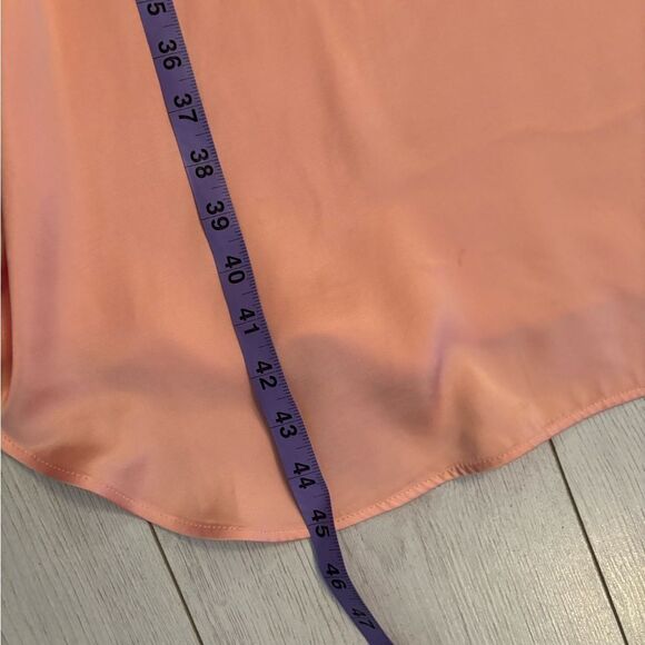 Carven satin midi dress peachy pink - Picture 16 of 16